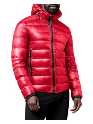 

CALVIN KLEIN Мужская красная стеганая куртка-пуховик со съемным капюшоном, Красный, CM918826