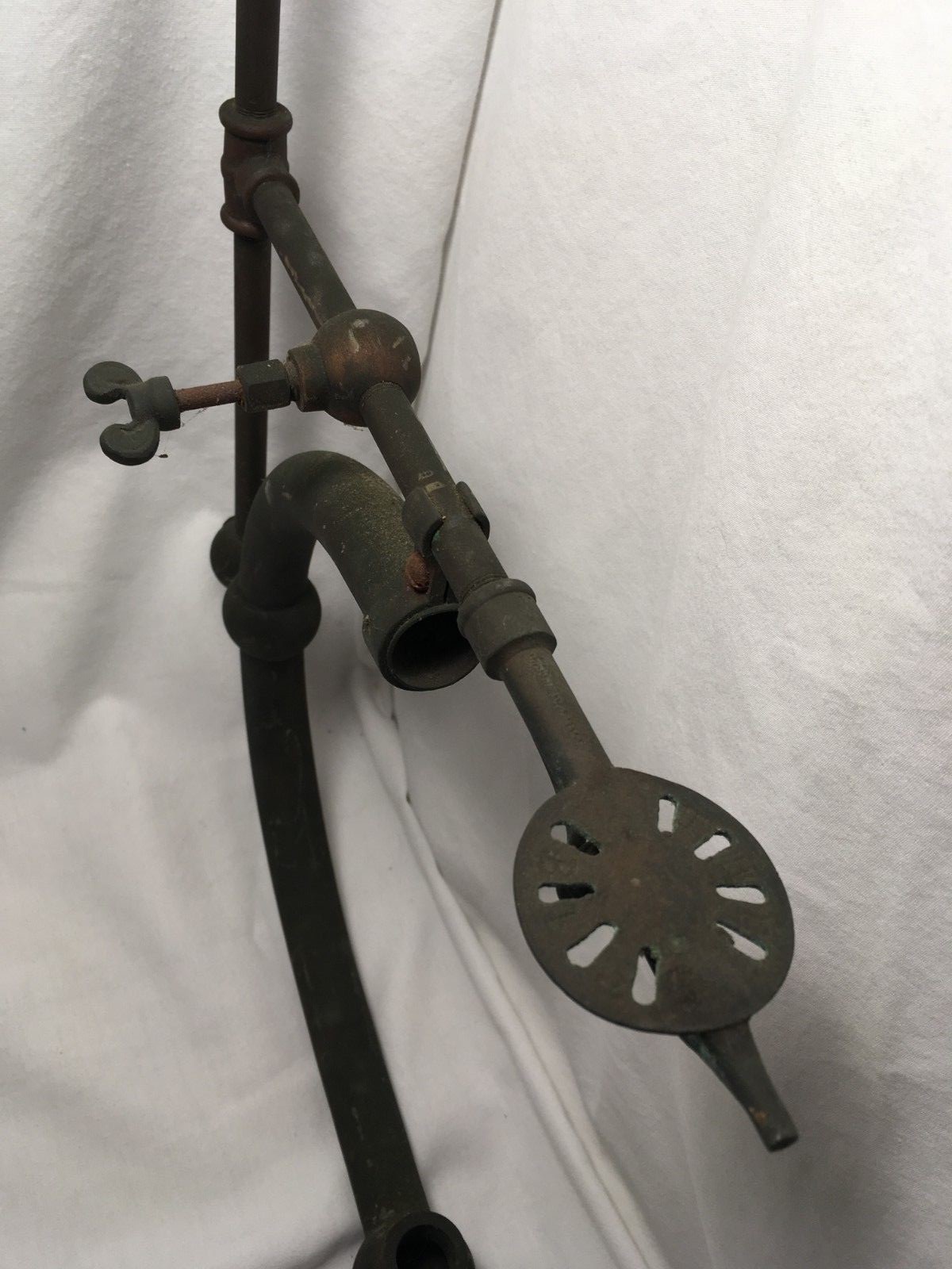 Rare Antique Gravity Gasoline Wall Lamp Street Light Fixture Sun Vapor Railroad