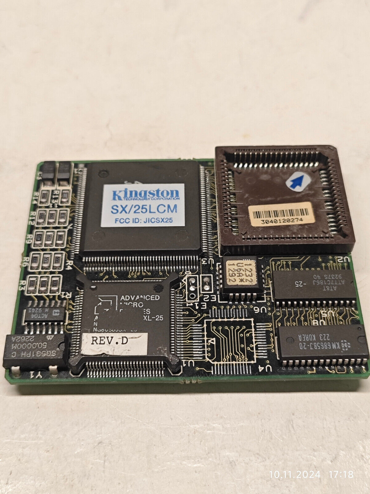 Rare 286-386 Kingston SX/25LCM PLCC68 Upgrade Accelerator Rare 286-386 Kingston SX/25LCM PLCC68 Upgrade Accelerator