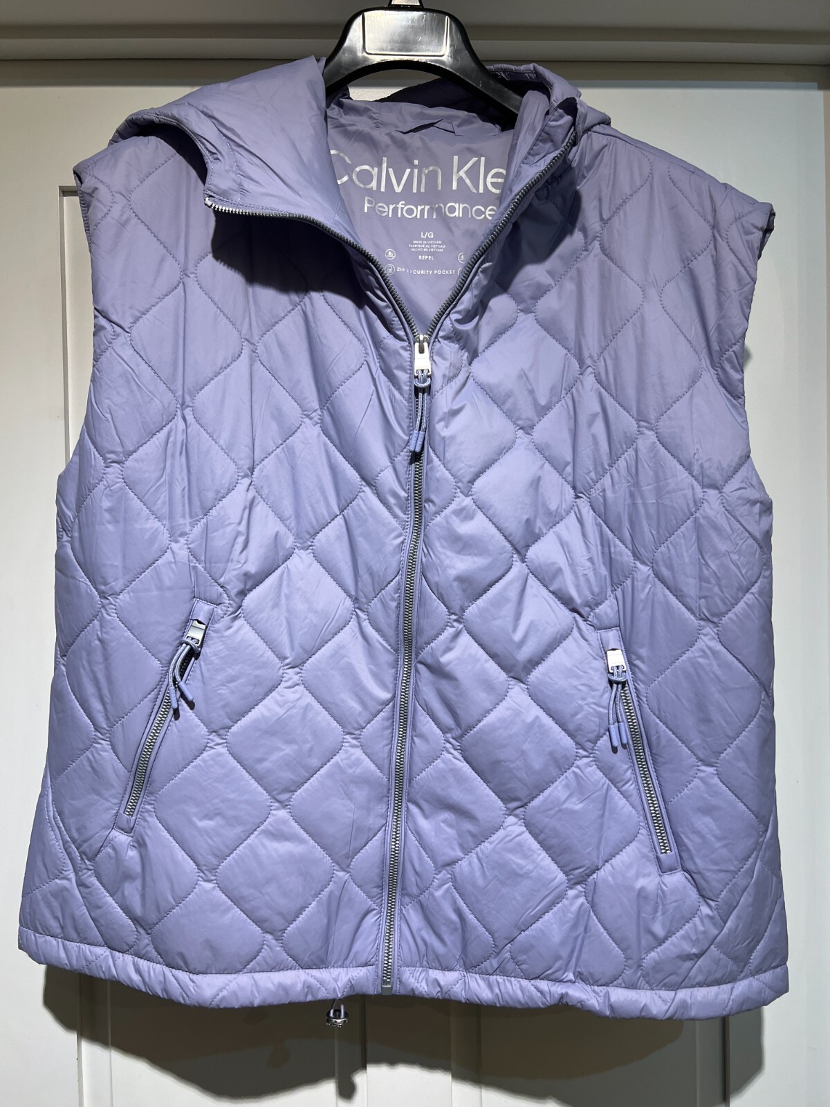 Calvin Klein Performance Onion Quilt Oversized Hooded Vest