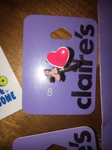 Claire’s Tattoo Jewelry Necklace Earring Ring Bag Justice Stickers Lot Easter