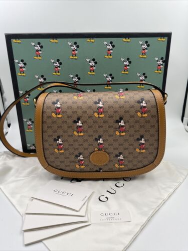Gucci x Disney GG Supreme Monogram Mickey Small Shoulder Bag Gucci x Disney GG Supreme Monogram Mickey Small Shoulder Bag
