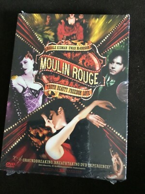 Moulin Rouge (DVD, 2001, 2-Disc Set, Two Discs English/Spanish Versions) NEW