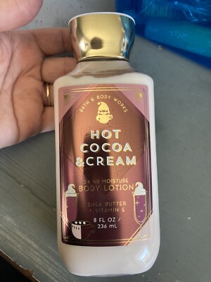 Bath & Body Works Lotion 24 hr Hot Cocoa & Cream Shea 8 oz Full Size See Pics