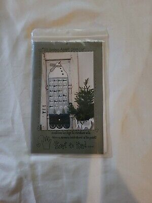 Heart to Hand Snowman Advent Calendar ( Pattern only) Christmas New
