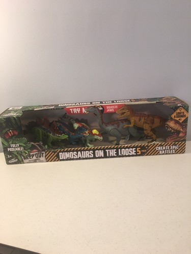 Dinosaurs On the Loose Set of 5 with Lights & Sounds Toy | eBay