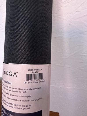 Jade Travel 173cm lang BLACK Naturkautschukmatte, Portofrei