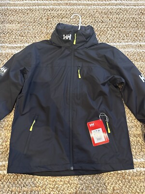 Helly Hansen Men's Crew Midlayer Jacket, Black, Size Medium