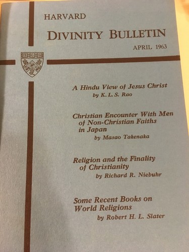 Harvard University Lot Of Divinity School Booklets 1954-1964