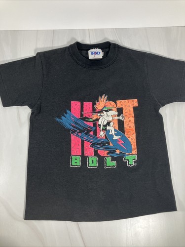 Vintage 90s Popeye Lightning Bolt Shirt Surf Beach Skate