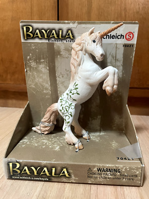 Schleich Bayala White Unicorn Stallion #70421 Rearing Hand Painted Retired New 