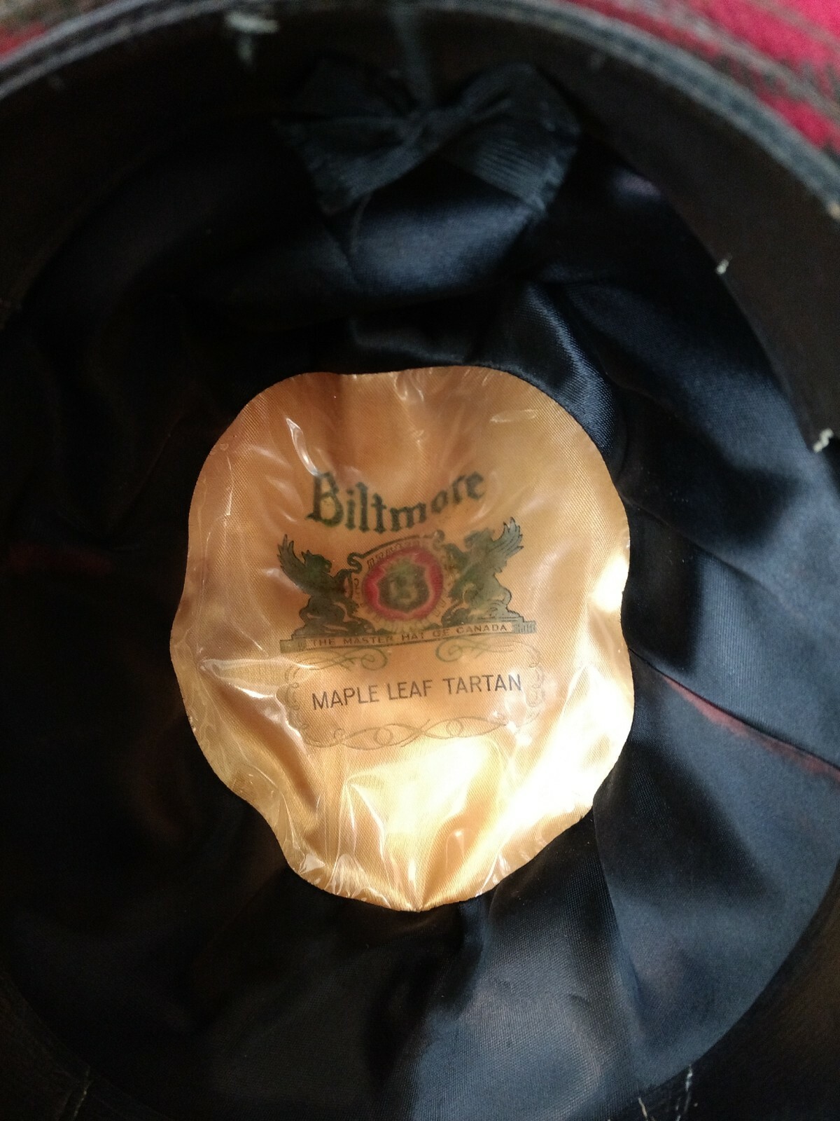 Vintage Biltmore maple leaf tartan hat