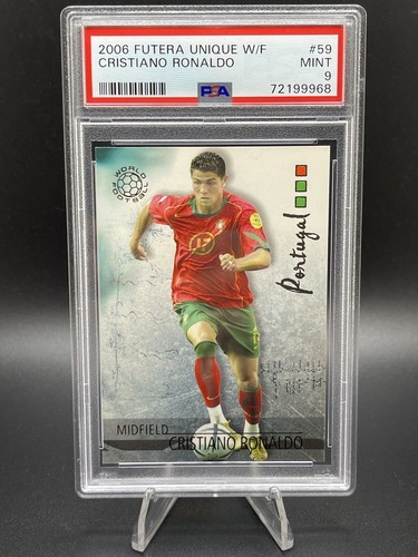 2006 Futera Unique World Cup Cristiano Ronaldo PSA 9 #59
