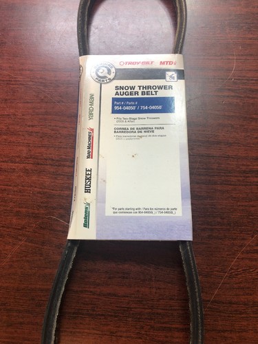 Oem Snow Thrower Auger Belt Replaces Oem-754-04050