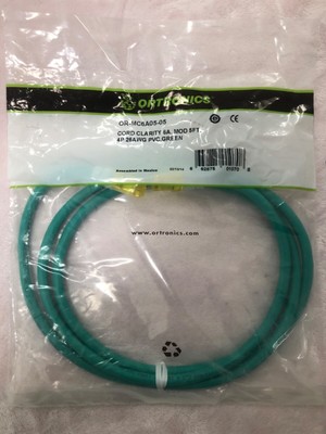 Ortronics, OR-MC6A05-05, CAT6A, MOD 5',4P 26 AWG PVC, GREEN.............LSS-25-2