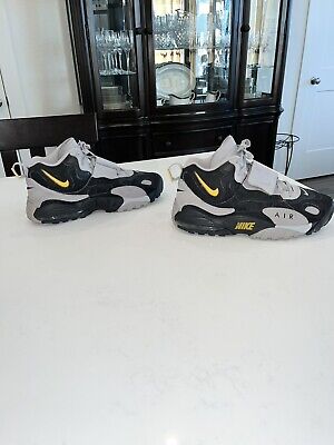 Nike Air Max Speed Turf Shoes Black Gray Yellow AV7895-001 Men s Size 9