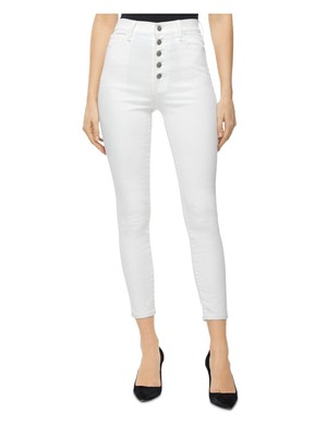 

Женские белые джинсы скинни с высокой талией и пуговицами J BRAND, Белый, JB002409