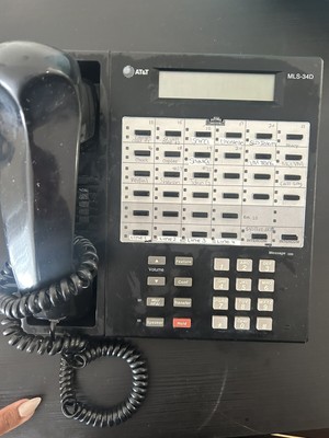 MLS-34D Black Business Telephone Avaya Partner Lucent AT&T w/ Handset