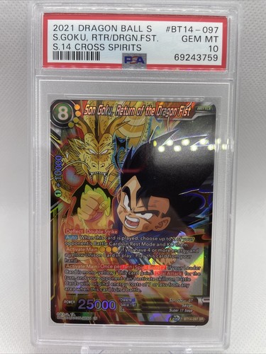 PSA 10 2021 Dragon Ball Super Son Goku, Returm Of The Dragon PSA 10 2021 Dragon Ball Super Son Goku, Returm Of The Dragon