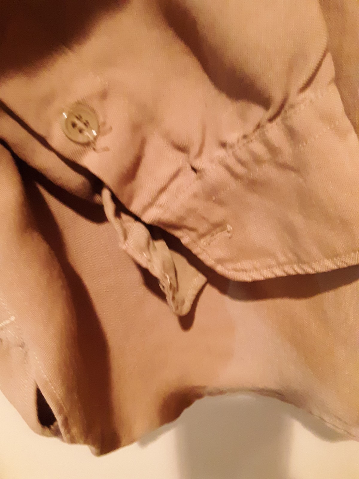 Vintage USMC Khaki Military Button Up Shirt Mens 151/2 x 34