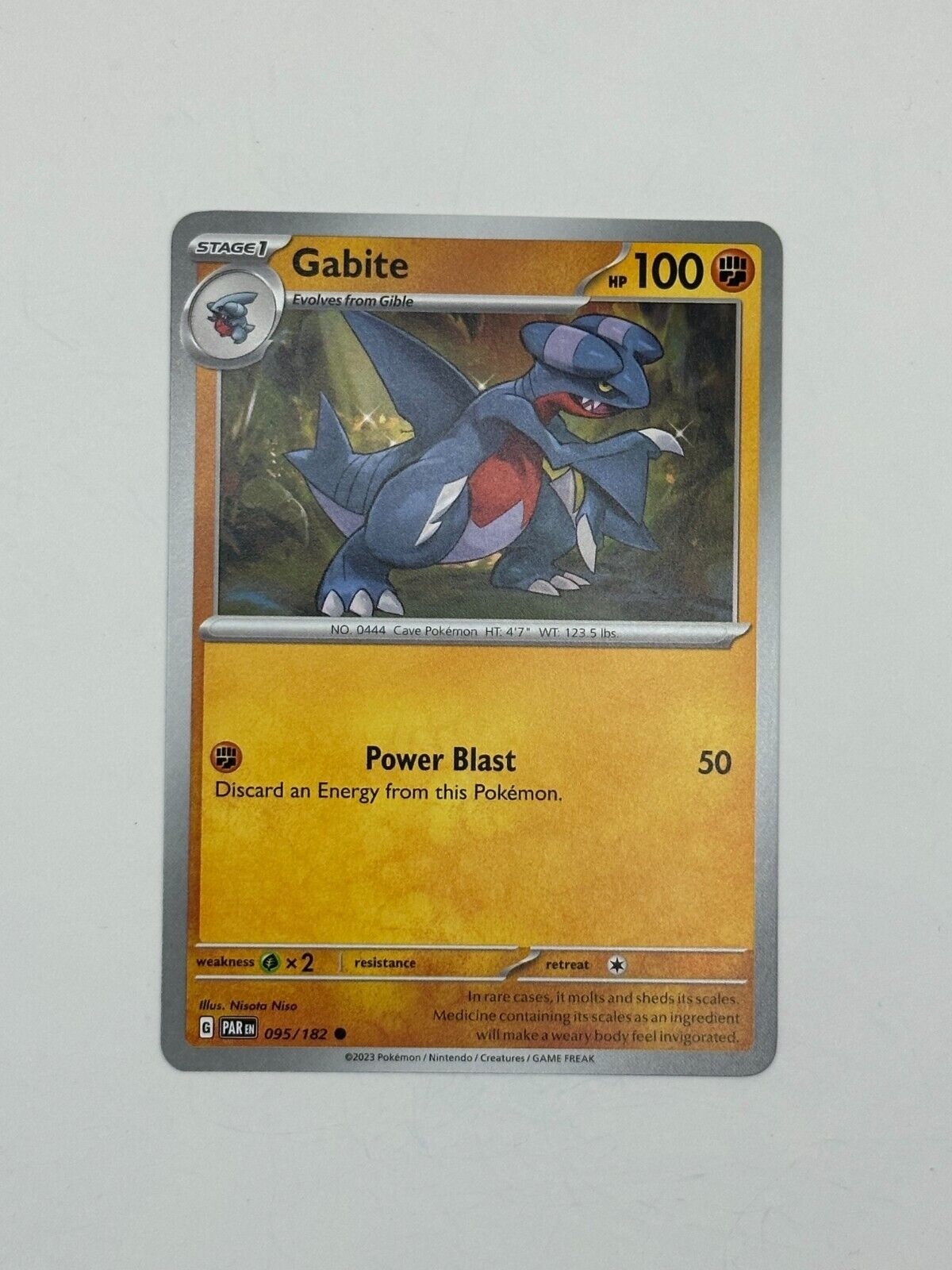 Gabite 095/182 Paradox Rift Pokémon TCG Scarlet Violet Gabite 095/182 Paradox Rift Pokémon TCG Scarlet Violet