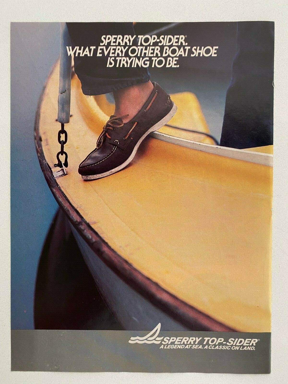 Sperry Top-Sider Boat Shoe Vintage 1984 Print Ad | eBay
