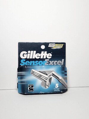 Gillette Sensor Excel Razor Blades Pack of 5 cartridges comfort blade