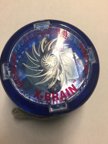 Yomega X Brain Auto Return Yo-Yo 1998&1999 Blue&Black And Clear Vintage