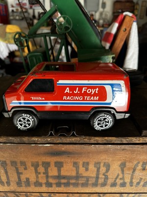 Vintage Tonka Pressed Steel AJ Foyt Racing Team Van Drivers