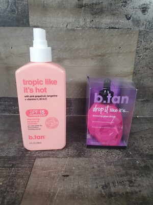 b. tan Drop It  Like It s   Bronzing Glow Drops And Tropic Like It's Hot Tanning