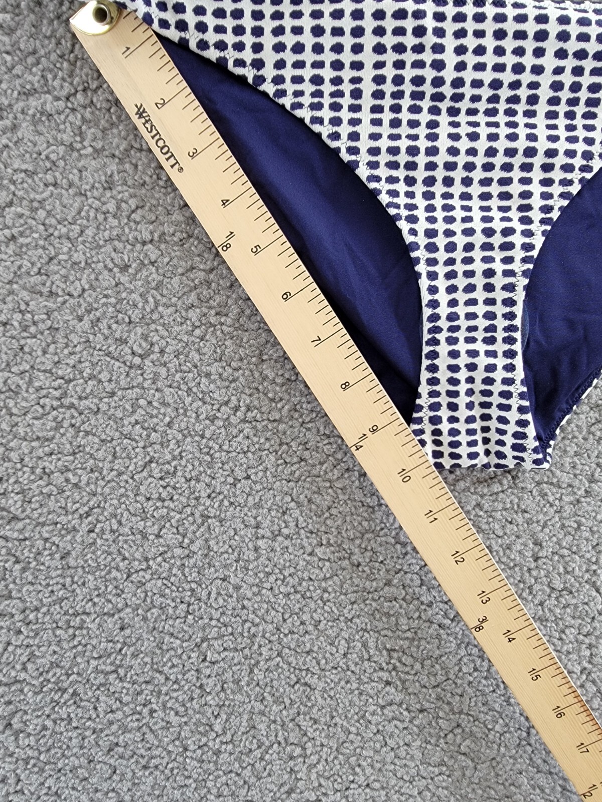 lemlem Lucy Side-Tie Bikini Bottoms Women's S Sisay Blue/White Low Rise Dotted - Picture 8 of 16