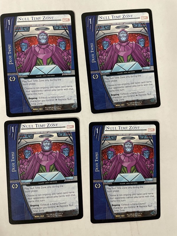 Vs System CCG TCG Null Time Zone MAV-183 4X CARDS | eBay