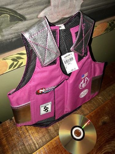 Mutton Bustin Nocona Belt Little Girls Bull Riding Muttin Rodeo Vest SMALL Pink