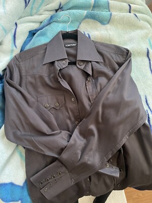 Tom Ford Western Shirt Chocolate M