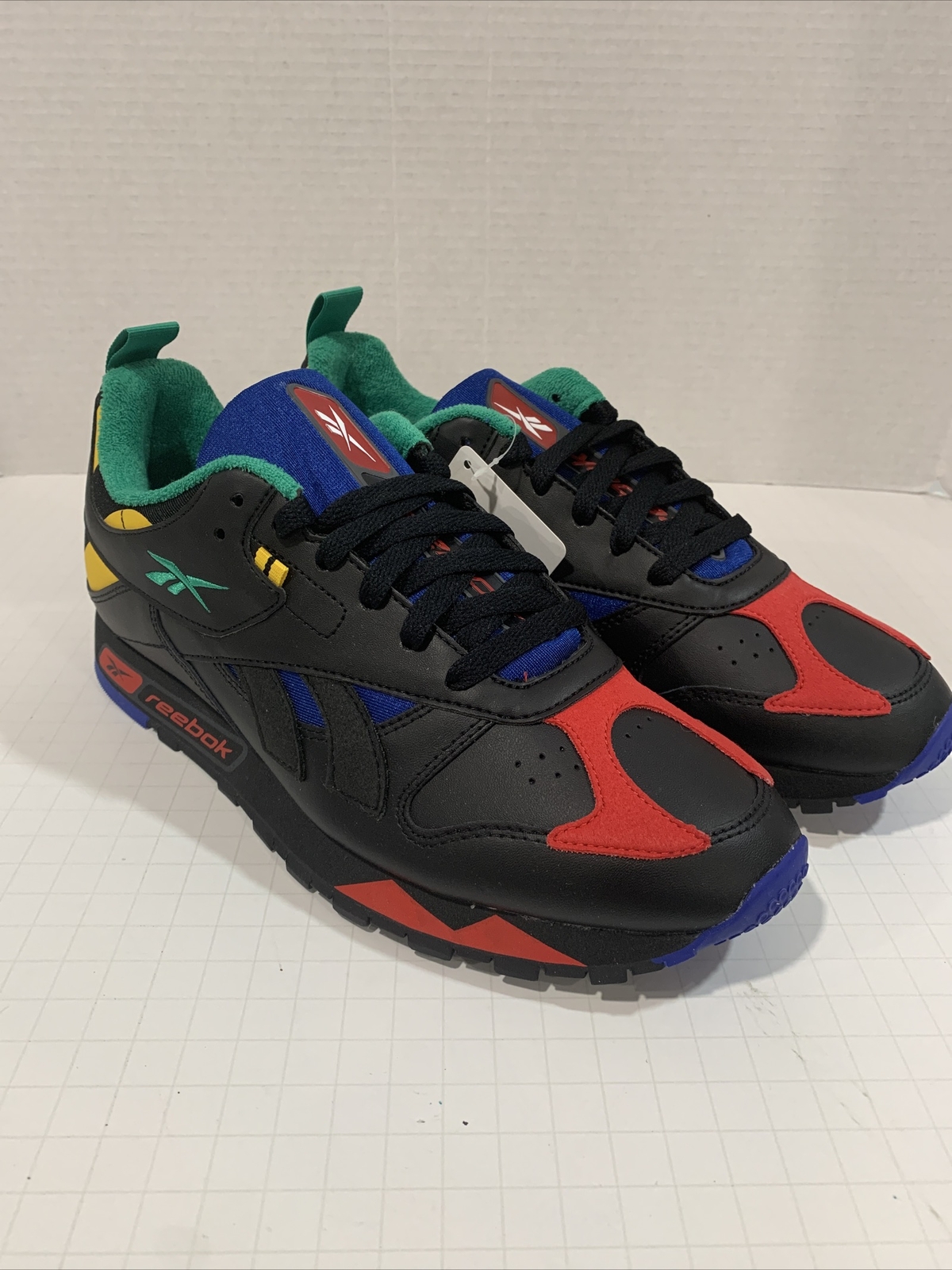 New Reebok Classic Leather RC 1.0 FW3785 Size 9 black Sneaker shoes: купить  с доставкой из США, цена 10 381 руб - (115509365240)