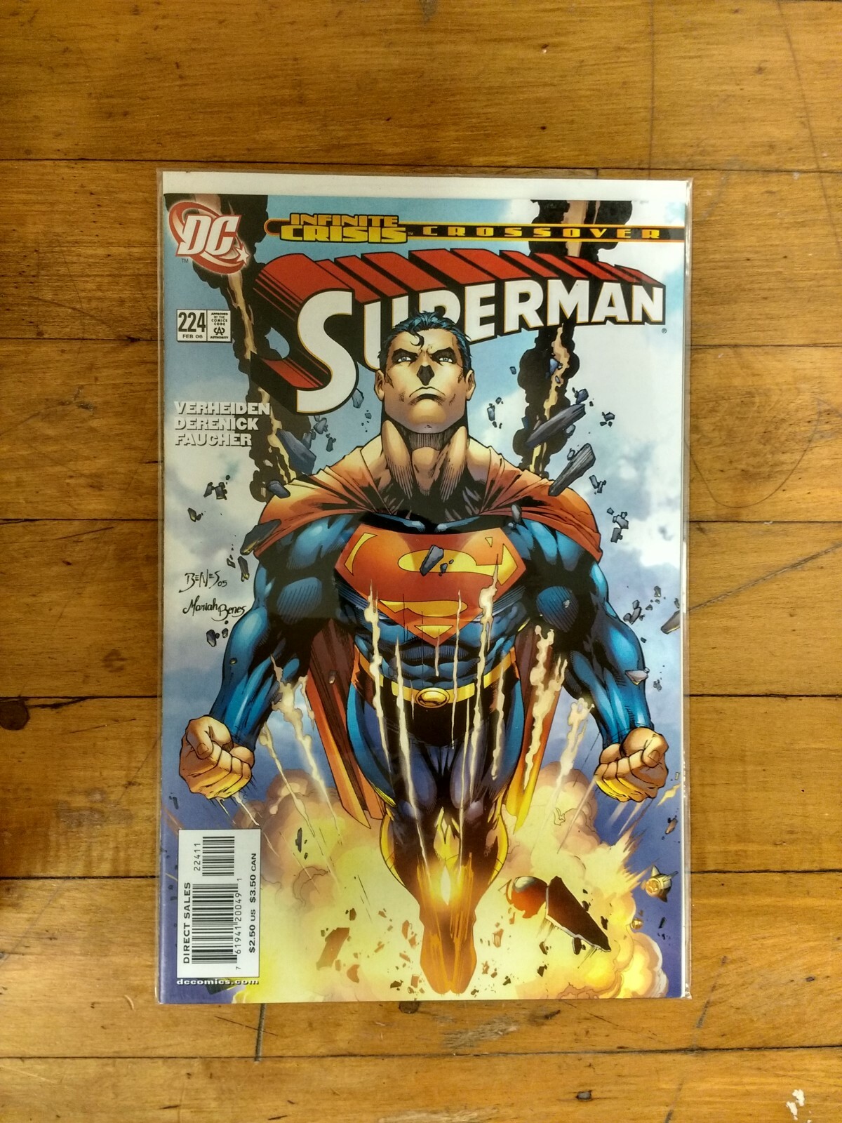 DC Superman #224 Infinite Crisis Crossover Unread Condition