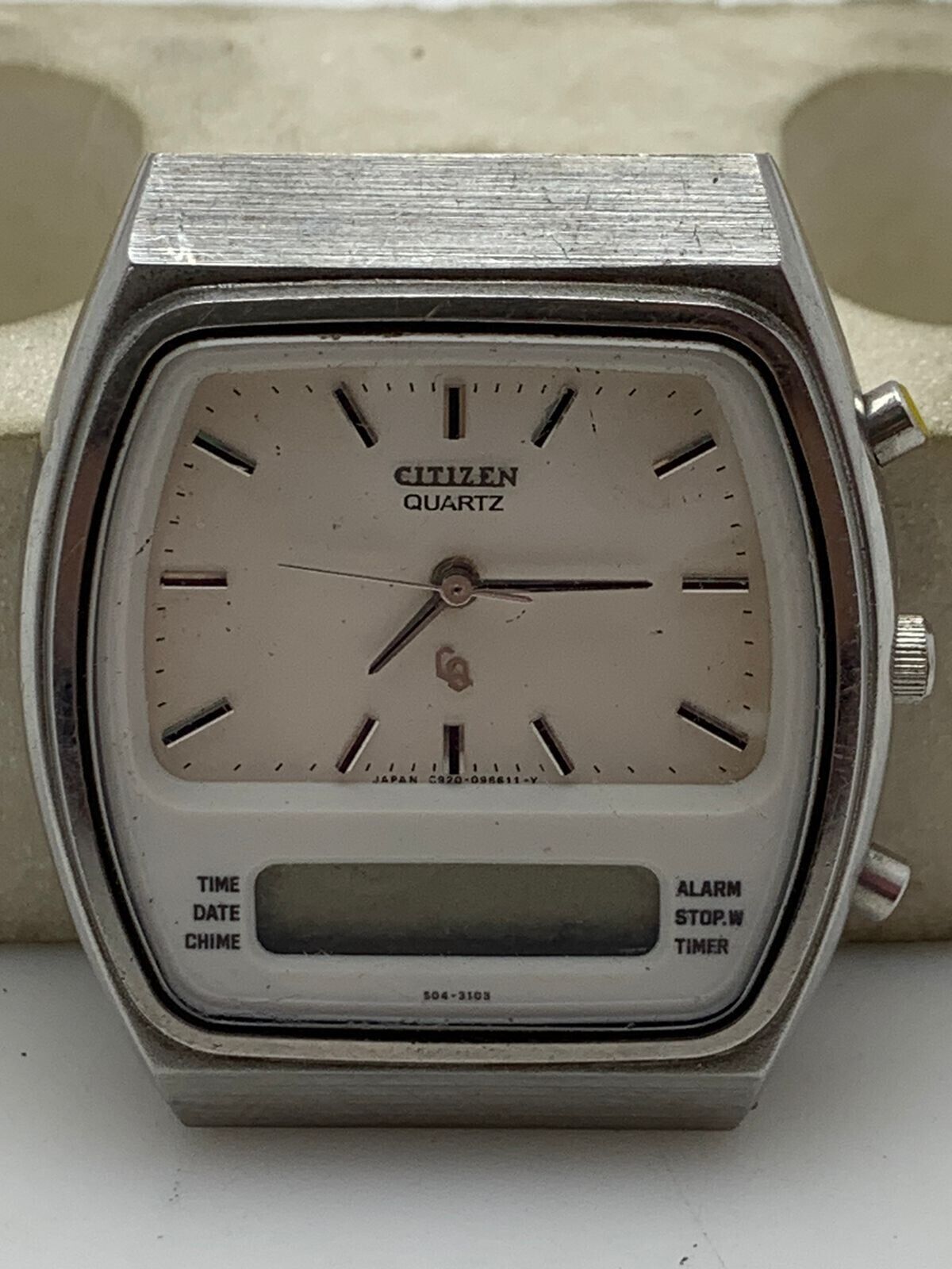 Citizen Quartz CQ 41-8251 Ana-Digi Vintage Men's Watch For Citizen Quartz CQ 41-8251 Ana-Digi Vintage Men's Watch For