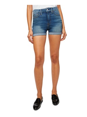 

Jen 7 By 7 For All Mankind Женские темно-синие джинсовые шорты с высокой талией Юниоры, Navy, 7G600005