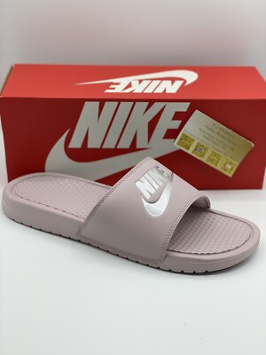NIKE WOMENS BENASSI JDI SLIDES (11) 343881-614 ROSE