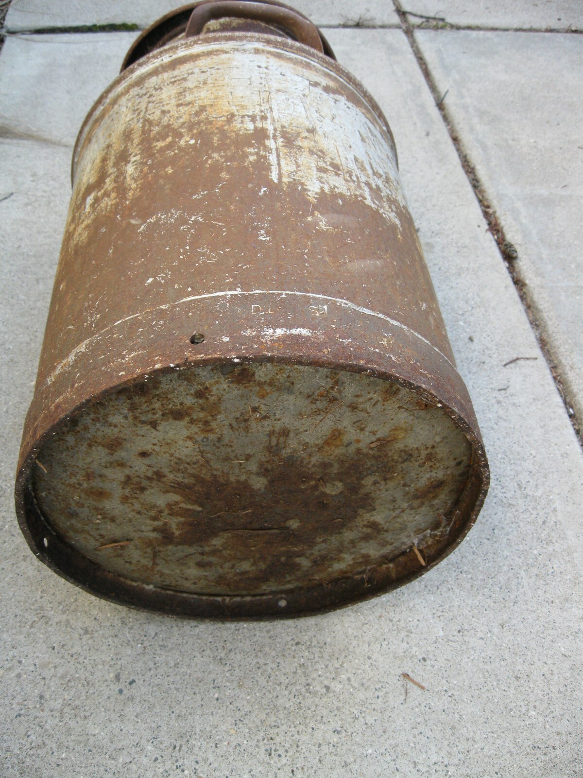 Antique Solar Milk/Cream Can with lid