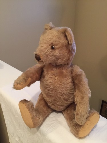 ANTIQUES PRE-1940 STEIFF FULLY JOINTED 13”  MOHAIR TEDDY BEAR, EXCELSIOR, EX CON