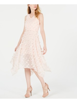 

KENSIE Женское розовое вечернее платье-футляр миди без рукавов с v-образным вырезом, Розовый