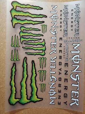 D4-10 1/10 scale Monster Energy Livery Decals Stickers