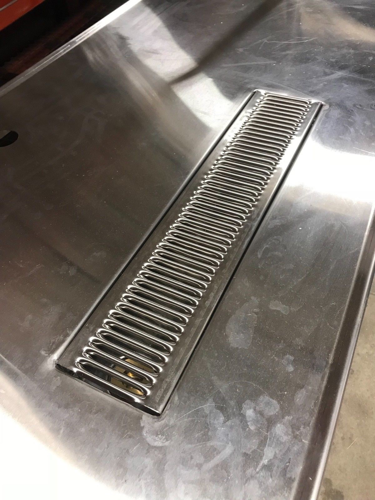 Educational Stainless Demo Table w/ Mirror Drawer and Drain