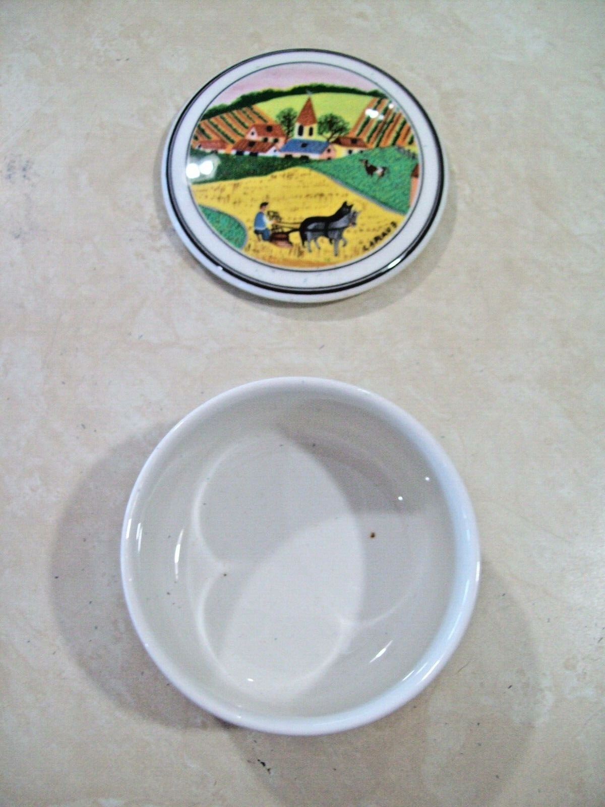 VILLEROY & BOCH Design Naif Laplau 3" Ceramic Candy Trinket Box