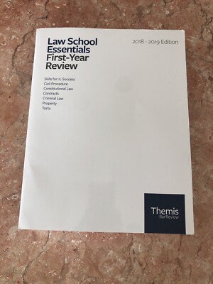 Law School Essentials First Year Review 2018-2019 Edition By Themis - Excellent