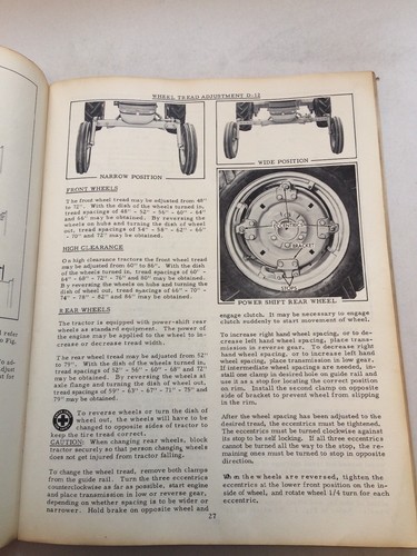 Allis Chalmers Model D10 D12 Tractors Operators Instructions Manual TM-215 A BB