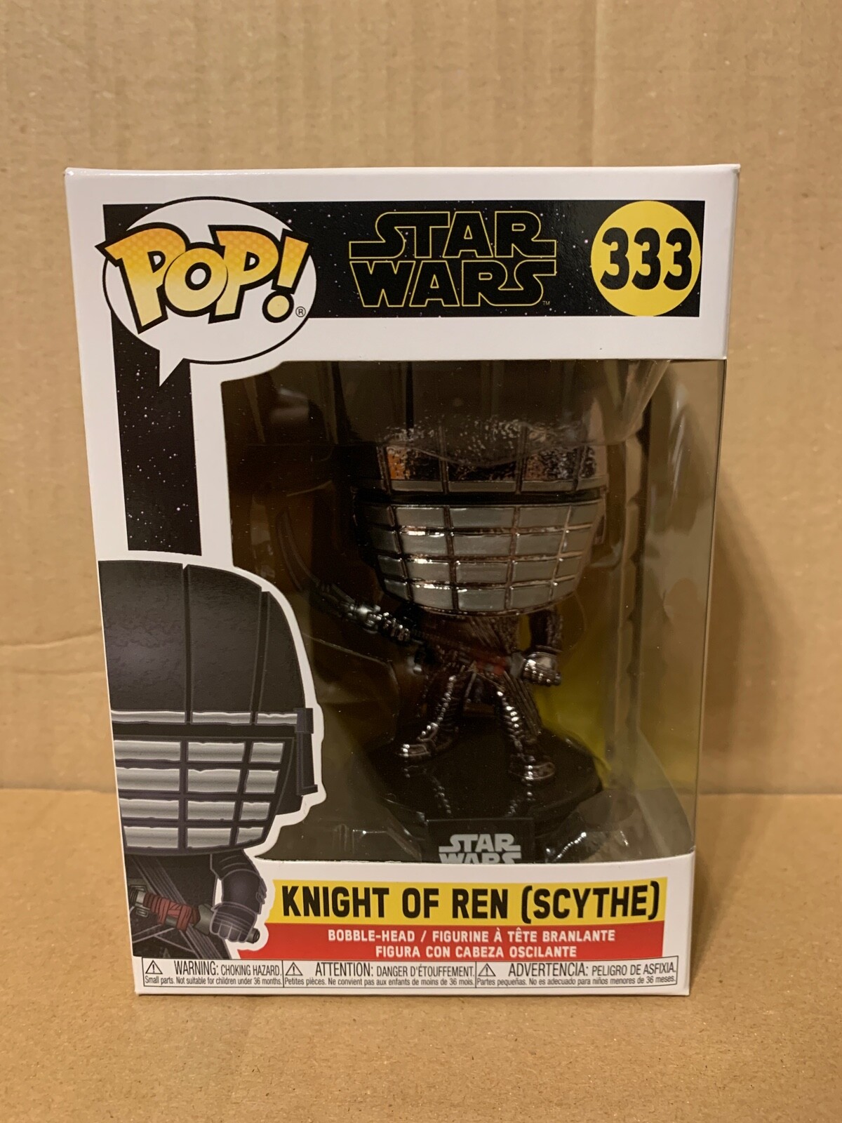 Funko Pop! Star Wars #333 KOR Scythe Chrome - Knight Of Ren - Boîte Scellée 2019