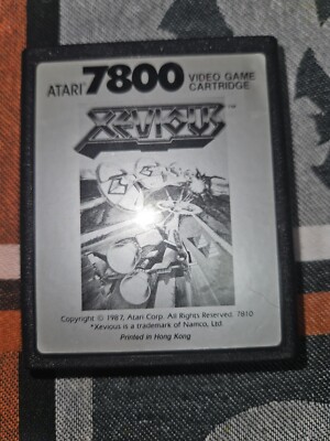 Xevious Atari 7800 System Video Game Cartridge Only 1986 Tested Read