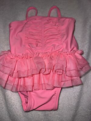 Old Navy Pink Baby Girl Tutu Swimsuit Bathing Suit Infant 0/3 Months Newborn  
